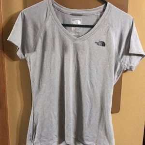 Gray athletic North Face t-shirt